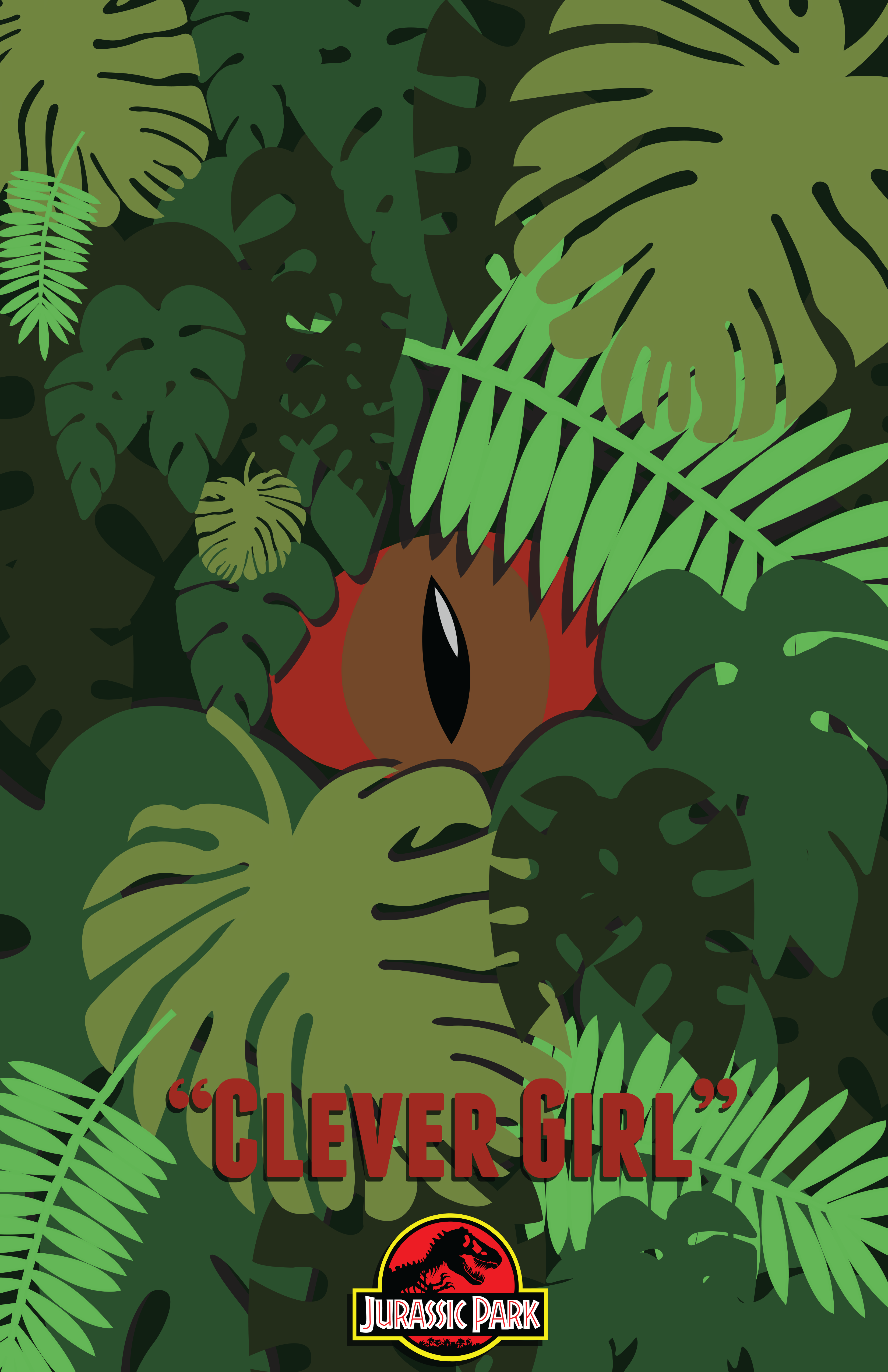 Clever girl Jurassic Park poster